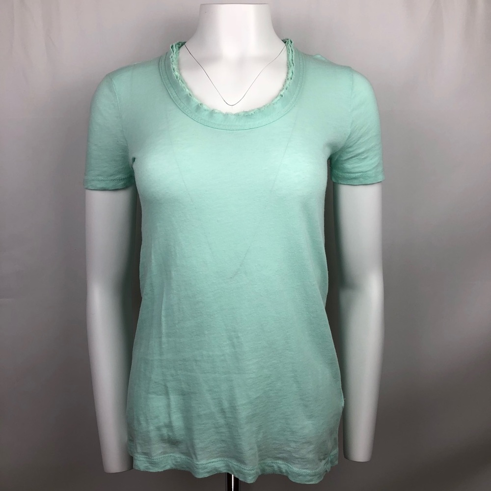 J Crew Frayed Ruffle T Shirt